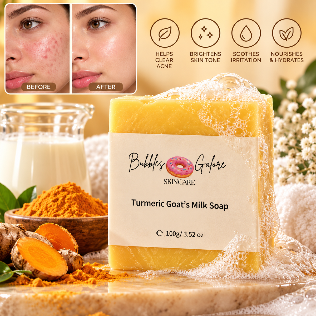 Turmeric soap bar
