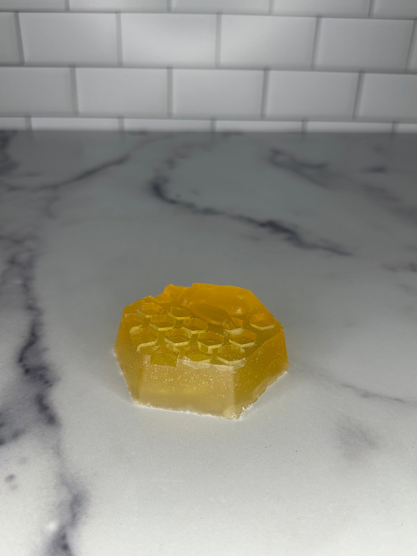 Double dipped honey bee hive soap bar
