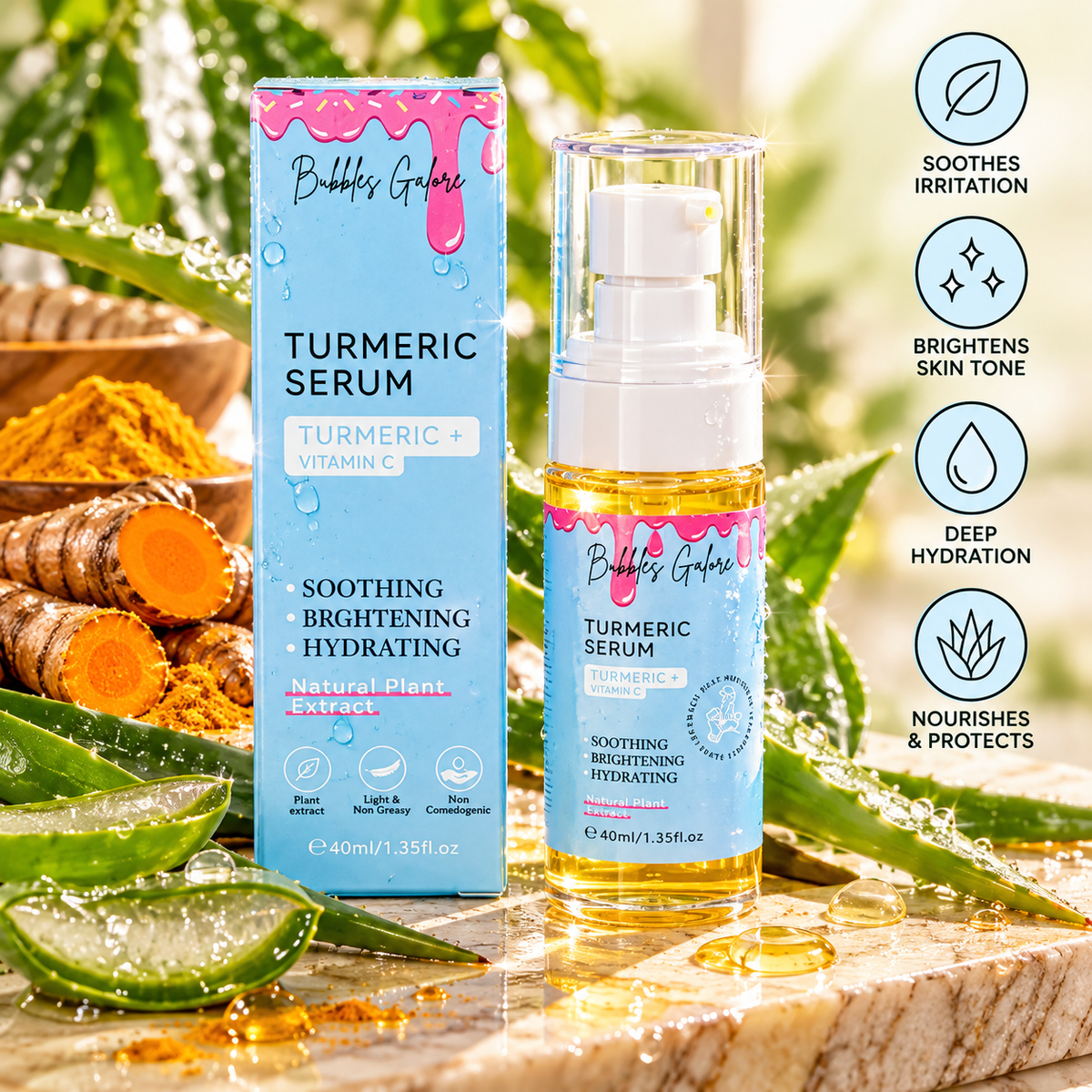 Turmeric, Aloe & Vitamin C Serum