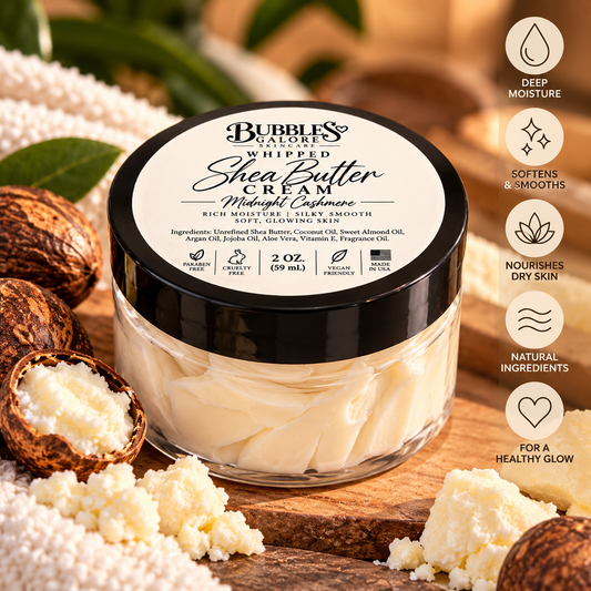 Whipped Shea Butter Cream | Midnight Cashmere| Deep Moisture & Silky Smooth Skin