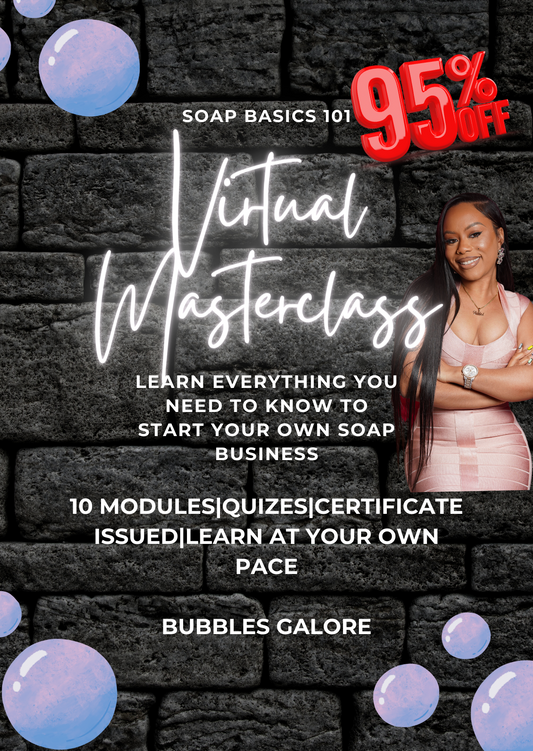 Become your own skincare Bo$$ `The Art of soap making 101 Masterclass`